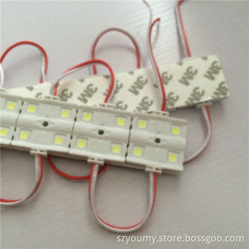 Injection molding module, SMD 5050 4 LED, white, red, green, blue